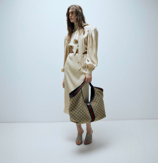GUCCI Giglio Shopping Bag